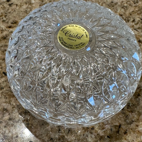 Cristal France genuine lead crystal trinket dish new - Picture 14 of 14